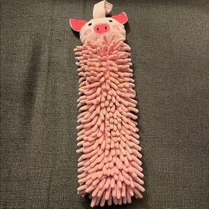 Norwex Pink Pig Pet to Dry Kids Hand Towel Baclock New never used.